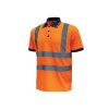 Short sleeved polo shirt with reflective