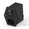 Filtr wejściowy złącza IEC1 10A TE Connectivity Montaż pionowy 5 x 20mm