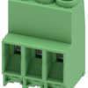 PCB terminal, 3 pole, pitch 6.35 mm, AWG 24-10, 41 A, screw connection, green, 1777558