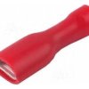 Konektor płaski żeński w pełnej izolacji 4.8mm 0.8mm 0.5-1.5mm² - końcówka kablowa SGE