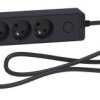 Odace Przedłużacz 3 Gniazdowy Z Łącznikiem 1,5M Antracyt St9331b