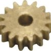 Koło zębate miedziane, Z19S, moduł 0,2, 19 zębów, skala H0