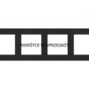 SIMON 55 Ramka 4 poczwórna DUO czarna podstawa złota TRD4.166/149 KONTAKT SIMON