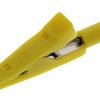 Zacisk krokodylkowy 8A izolowany 4mm Żółty Hirschmann Test & Measurement