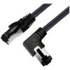 BKL Electronic 144038 RJ45 CAT 8.1 Network Cable 3 m Black Halogen-free