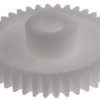 Koło zębate walcowe, moduł: 1, l.zębów: 40, śr. piasty: 16mm, śr. otworu: 8mm, POM