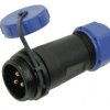 Wtyk; SP2111C/P3II-1C; 3 tory; lutowany; 4,0mm2; 7-12mm; SP21; na przewód; IP68; 30A; 500V; Weipu; RoHS; SP2111/P3II-1C