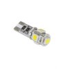 Żarówka samochodowa LED T10 (Canbus) - 5x SMD5050, biała