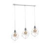 Lampa Wisząca Loftowa 3Xe27 Ruben Silver