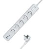 Listwa zasilająca MORRE M407 - 5 gniazd, USB-A 12W, 2xUSB-C 12W 1,5m