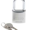 Kłódka odporna na warunki pogodowe średnica szekli: 8mm ABUS z kluczem W budynkach, na zewnątrz Tytan Szary