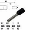 Tulejka kablowa izolowana 1.5mm² 10mm - końcówka tulejkowa SGE 601231
