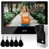 Zestaw wideodomofonowy z monitorem 10cali @Smart M10T-B-WiFi/BCKN-2+ 5xbrelok (z czytnikiem)