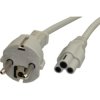 Power cord, Europe, plug type E + F, straight on C5 socket, straight, H05VV-F3G0.75 mm², black, 2 m, VIIG-H05VVF3G075-C5/2,00M S