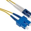 Kabel Światłowodowy, Os1 Jednomodowy, Żółty, Lc/Sc