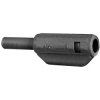 Stäubli 659182-21 SL205-K straight 2mm blk stackable plug with spring contact
