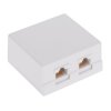 Gniazdo komputerowe n/t 2xRJ45 kat.5 8P8C TEL0031