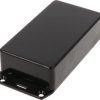 ABS enclosure, (L x W x H) 112 x 62 x 31 mm, black (RAL 9005), IP54, 1591BFLBK