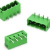 Pin header, 2 pole, pitch 5.08 mm, angled, green, 691305540002