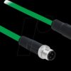 85436 Network cable M12 4 pin D-coded male to female TPU 5 m
