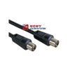 Kabel TV-VIDEO 7,5m czarny,biały ,F05 biały