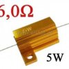 Rezystor drutowy 6.0 Ohm 5W