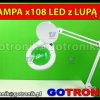Lampa z lupą 5D 108 LED przykręcana do blatu