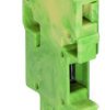 Socket header, 1 pole, pitch 5 mm, straight, green-yellow, 769-101/000-016