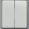 Surface mounted moist room series switch, gray, 250 V (AC), 10 A, IP44, 5TA4705
