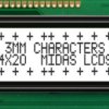 Wyświetlacz alfanumeryczny LCD, , Alfanumeryczny, Midas