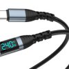 Kabel USB-C / USB-C YC092 PD 240W 5A 480Mb/s 0.5m czarny