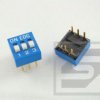 DIP switch 3 poz. przełącznik RoHS; czerwony