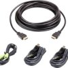 kabel KVM ATEN ATEN Kit cavo KVM di sicurezza USB HDMI da 3 M. Lunghezza cavo: 3 m, Tipo porta 2L-7D03UHX4 USB, 3.00 m