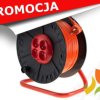 Przedłużacz bębnowy 30m 3x1 4x2P+PE PVC IP20 kabel zwijany na bębnie 4 gniazda z uziemieniem PZB-40-30Y/1 ELGOTECH