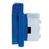 Gniazdo Tablicowe 10/16A 2P+Z Schuko 230V Niebieskie Ip54 105-0B