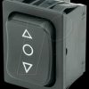 01839.1407-01 Rocker switch, 2-pin, UM, black <-O->