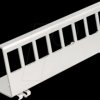 90657 Keystone holder for top-hat rail, 8 port, metal