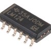 LM124DR Wzmacniacz operacyjny Texas Instruments Powierzchnia 4 SOIC 1.2 MHz 30V 14-pinowy