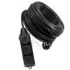 Przedłużacz 20m 3x2p+Z OWY 3x2.5mm2 czarny IP44