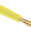 Adapter z wtykiem bananowym Męski Połączenie lutowane typ Wtyk bananowy Żółty 10A Staubli rozmiar 2mm