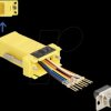 67104 Adapter D-Sub 9 Pin plug > RJ45 jack Mounting kit, yellow