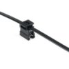 Edge clip, max. bundle Ø 45 mm, PA, black, (L x W) 200 x 4.6 mm, 156-01154