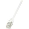 LogiLink CP2011U RJ45 Patch Cable CAT 6 U/UTP White 0.25m 1pc