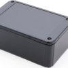 ABS enclosure, (L x W x H) 125 x 80 x 50 mm, black (RAL 9005), IP54, RL6225BK