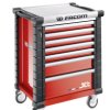 Szafka na rolkach, na kółkach, 7-szufladowa, 814 x 1005 x 575mm, Facom