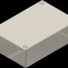 Aluminum die cast enclosure, (L x W x H) 80 x 55 x 25 mm, silver, IP54, AL 2.0
