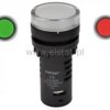 Kontrolka czerwono- zielona; Uz=230V; otwór 22mm