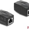 90838 Adapter coupling, RJ45 socket to socket, Cat.6, black
