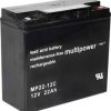 Akumulator ołowiowy multipower PB-12-22-M5 MP22-12C, AGM, 12 V, 22 Ah