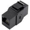 TruComponents 240015 RJ45 double clutch Adapter, straight Black